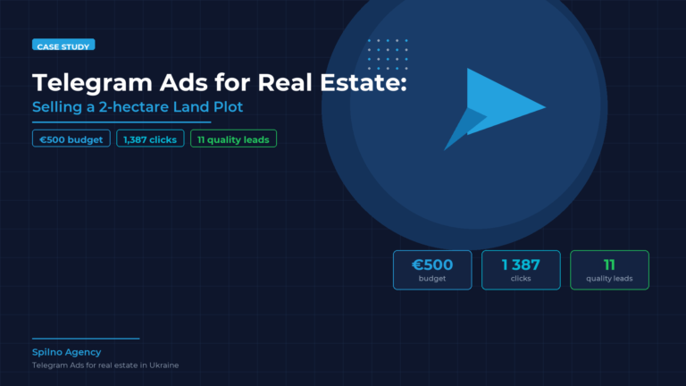 Telegram Ads for Real Estate: Selling a 2-Hectare Land Plot