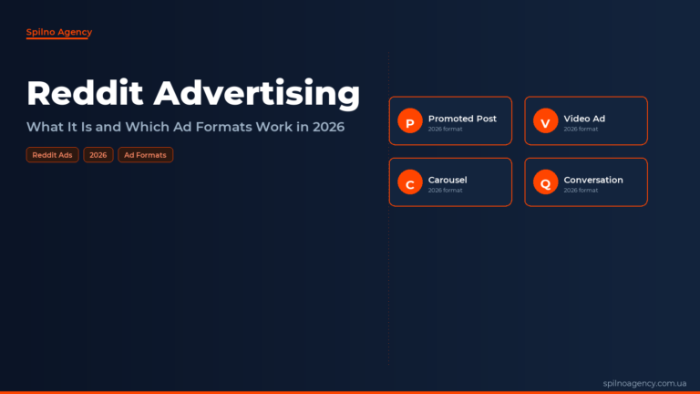 Reddit advertising in 2026 — Spilno Agency article cover