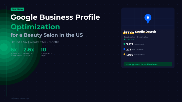 Google Business Profile optimization beauty salon US — Spilno Agency