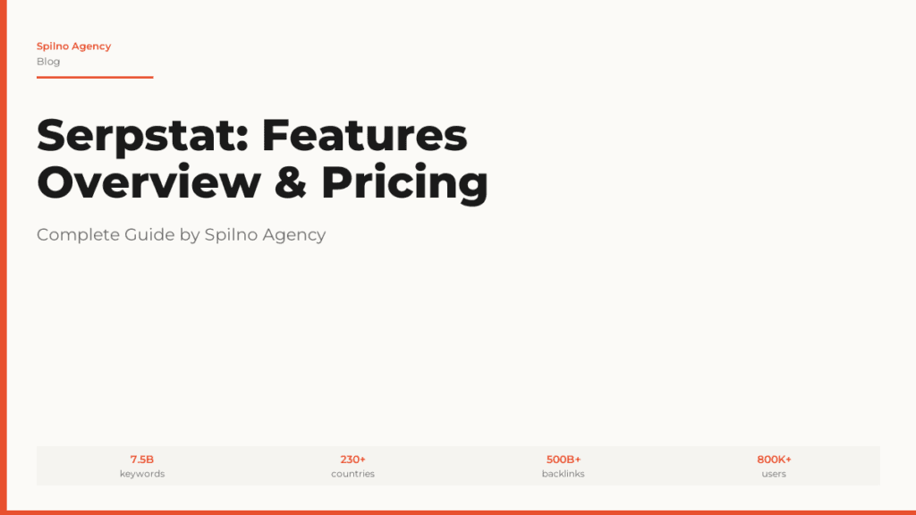 Serpstat Review 2026: Full Features Overview & Pricing Guide