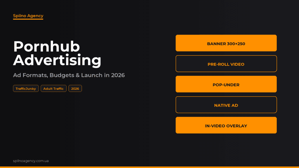 Pornhub Advertising in 2026: Ad Formats & TrafficJunky — cover