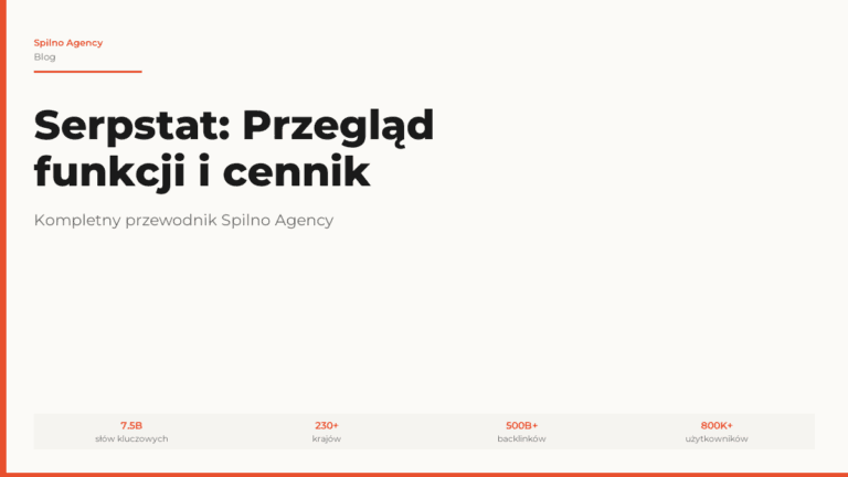 Serpstat 2026: przegląd funkcji i cennik