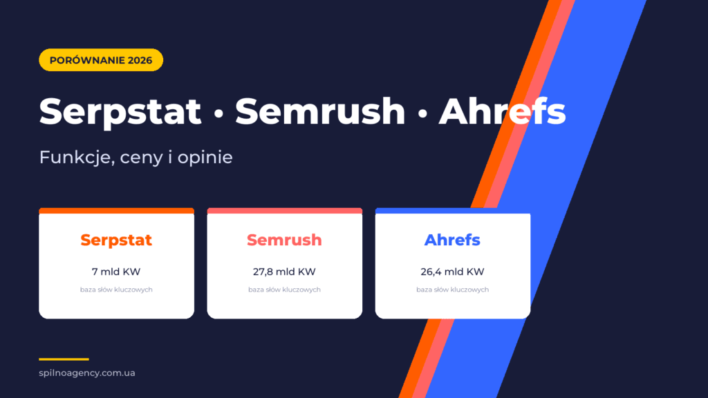 Serpstat, Semrush, Ahrefs: porównanie w 2026 roku