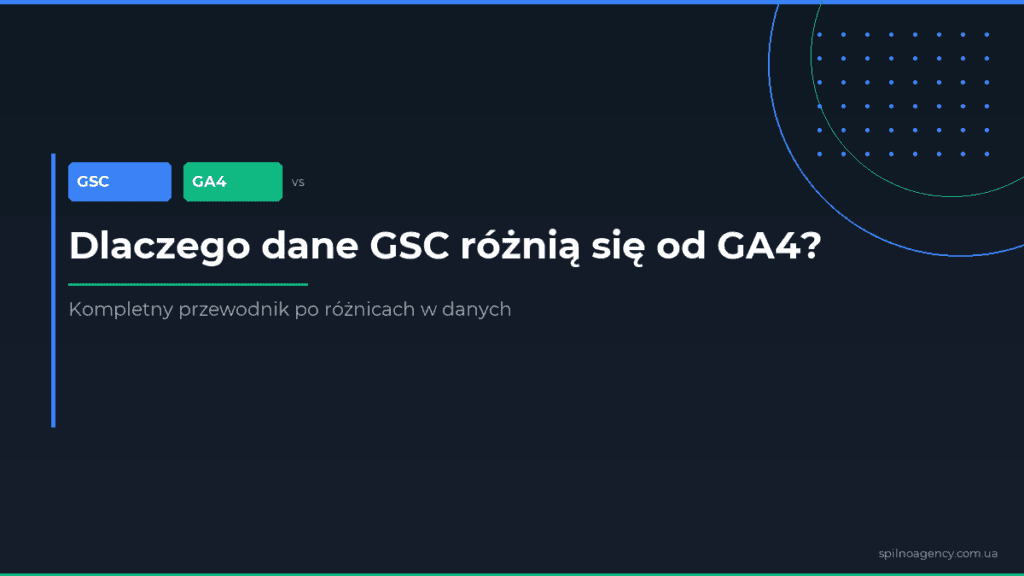 Dlaczego dane GSC różnią się od GA4