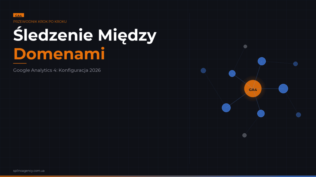 Śledzenie między domenami w Google Analytics 4: konfiguracja 2026 — okładka