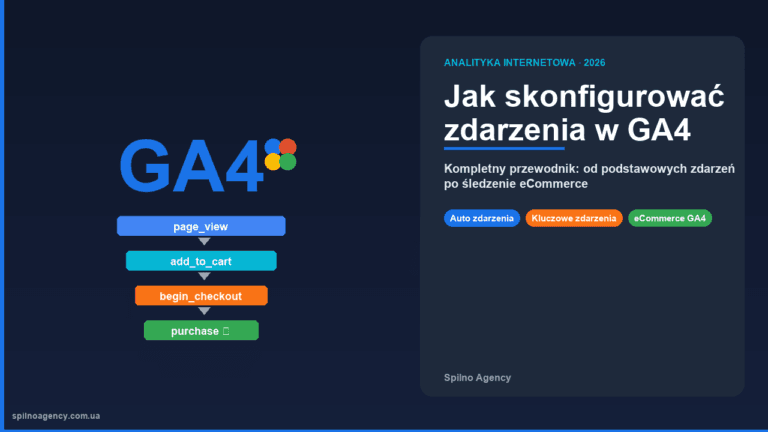 Jak skonfigurować zdarzenia w Google Analytics 4 — okładka 2026