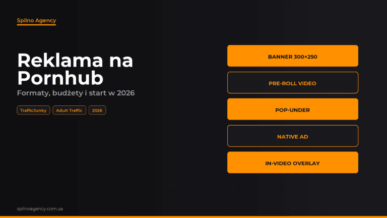 Reklama na Pornhub w 2026: formaty i TrafficJunky — okładka