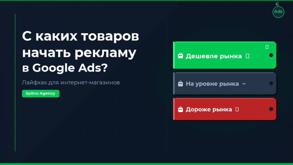 С каких товаров начать рекламу в Google Ads для интернет-магазина — обложка