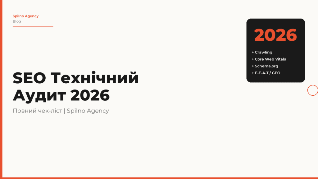 SEO чек-ліст технічного аудиту в 2026 році