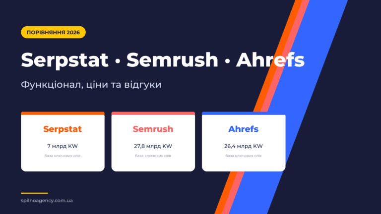 Serpstat, Semrush, Ahrefs: порівняння у 2026 році