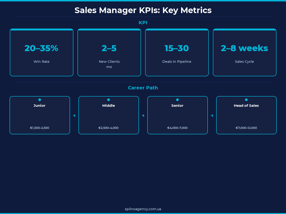 Sales Manager KPIs and Career Path Digital Agency