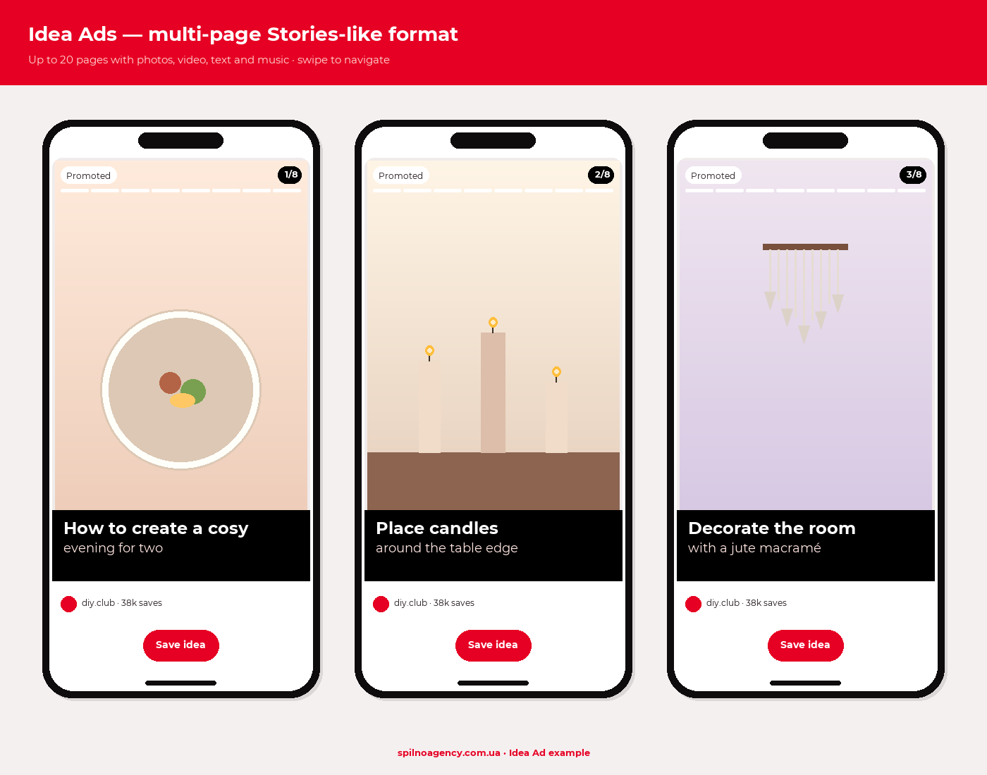 Idea Ads — 3-page multi-page format example