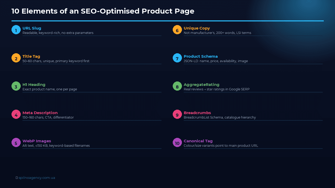 10 Elements of an SEO-Optimised Product Page