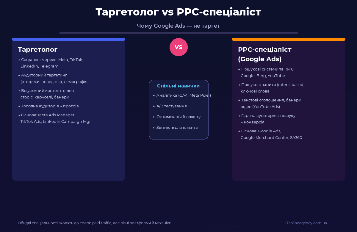 таргетолог vs ppc спеціаліст