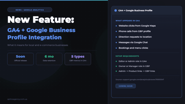 New Features: GA4 + Google Business Profile Integration