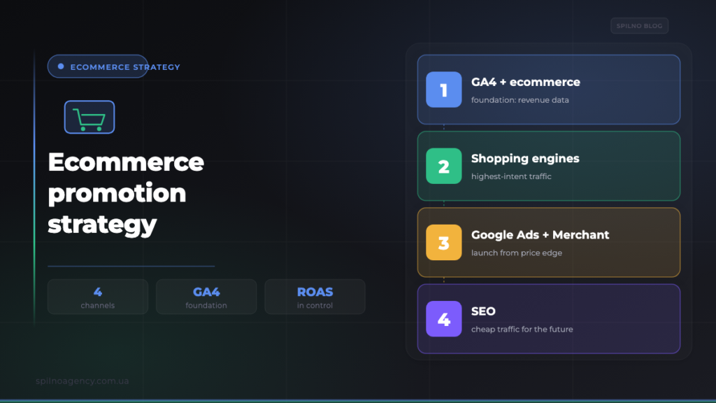 Ecommerce promotion strategy — Spilno Agency cover