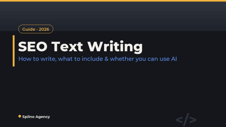 SEO text writing — Spilno Agency cover