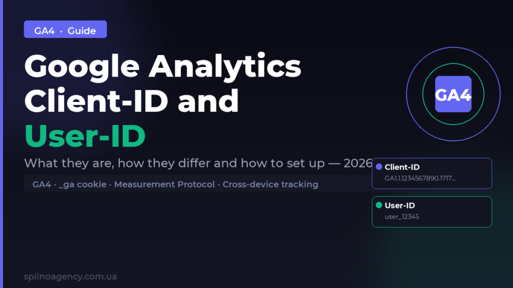 Google Analytics Client-ID and User-ID: setup guide 2026 — Spilno Agency