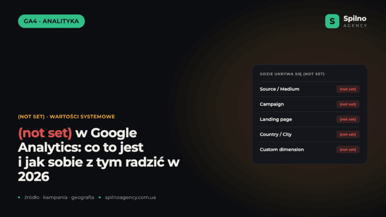 (not set) w Google Analytics: co to jest i jak sobie z tym radzić w 2026 roku