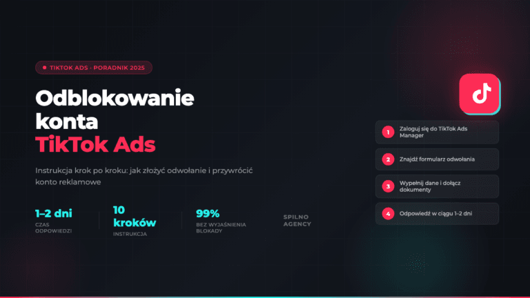 Odblokowanie konta TikTok Ads — okładka