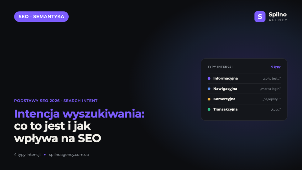 Intencja wyszukiwania (Search Intent): co to jest i jak wpływa na SEO w 2026