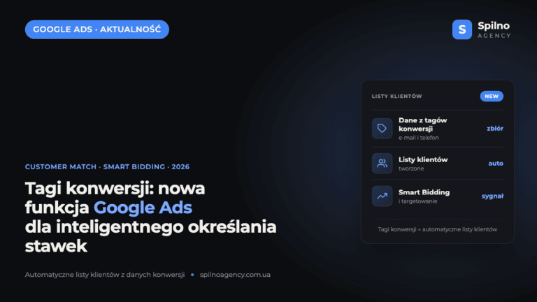 Tagi konwersji: nowa funkcja Google Ads dla inteligentnego określania stawek