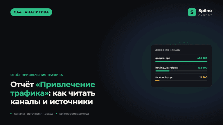 Отчёт «Привлечение трафика» в GA4: как читать каналы и источники
