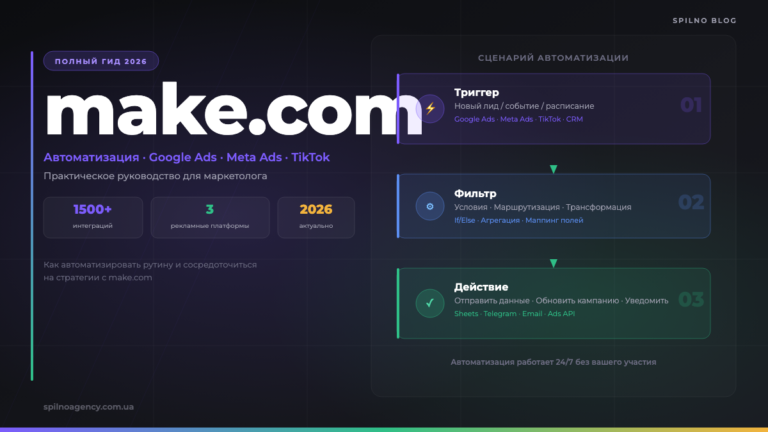 make.com: Автоматизация маркетинга для маркетолога — Spilno Agency