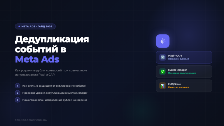 Дедупликация событий в Meta Ads: Pixel + CAPI — гайд 2026