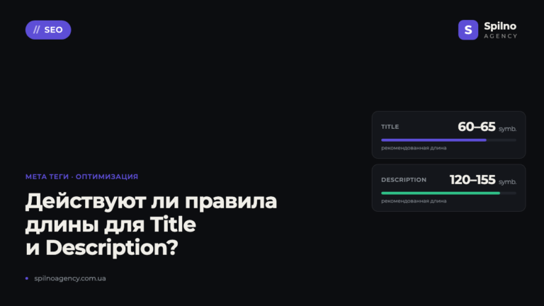 Действуют ли правила длины мета тегов Title и Description?
