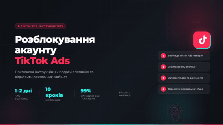 Розблокування акаунту TikTok Ads — обкладинка