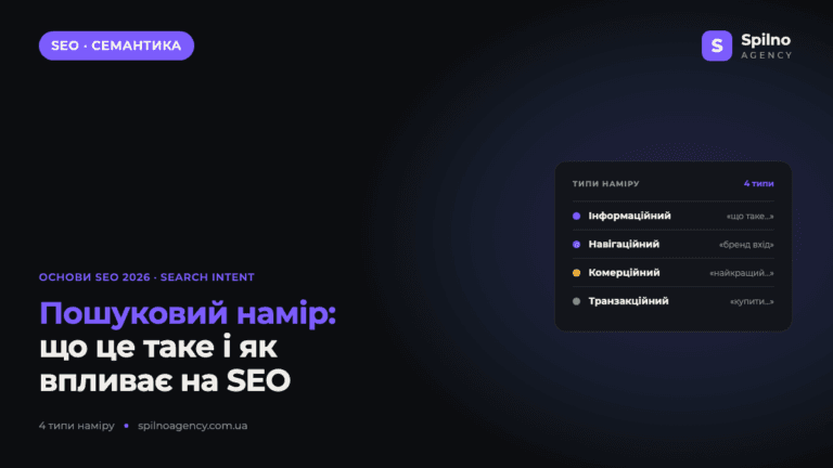 Пошуковий намір (Search Intent): що це таке і як впливає на SEO у 2026