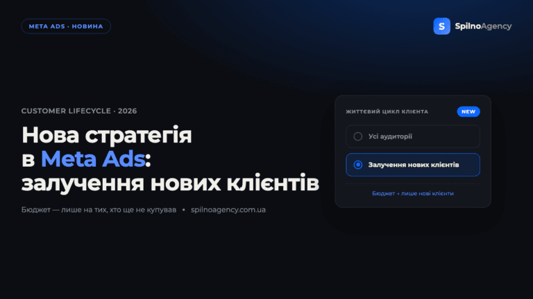 Нова стратегія в Meta Ads: «Залучення нових клієнтів» на рівні групи оголошень