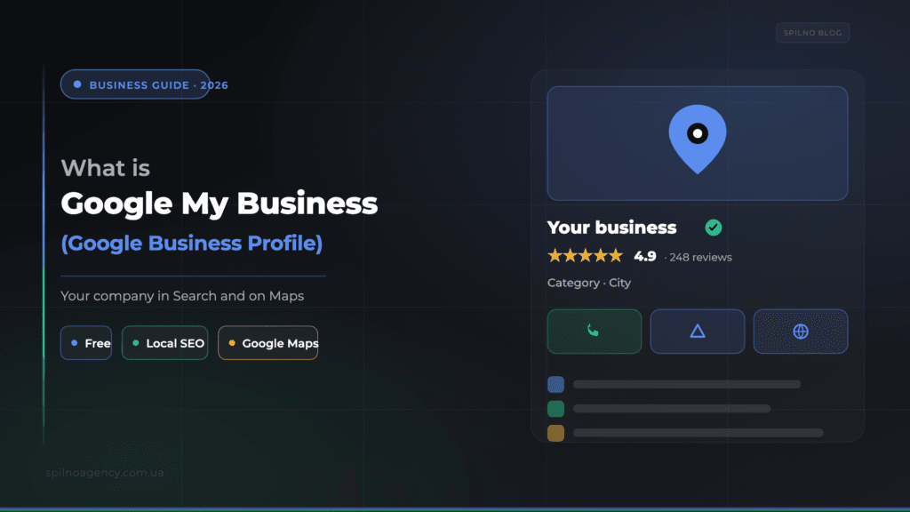 What is Google My Business (Google Business Profile) — Spilno Agency cover