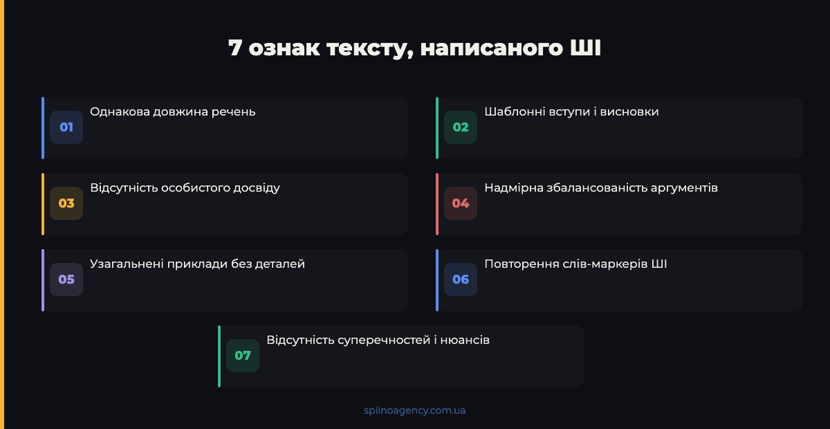 7 ознак тексту написаного штучним інтелектом
