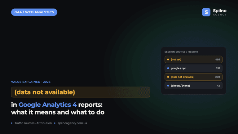 (data not available) in Google Analytics 4: What This Value Means in 2026