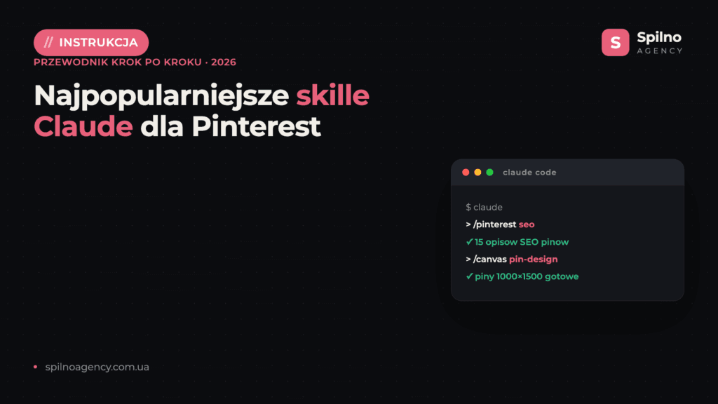 Najpopularniejsze skille Claude dla Pinterest (2026)