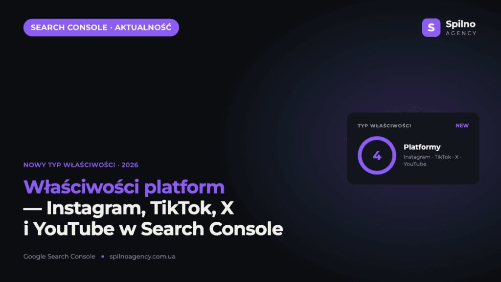 Google Search Console: nowa właściwość „Platformy” dla Instagrama, TikToka, X i YouTube