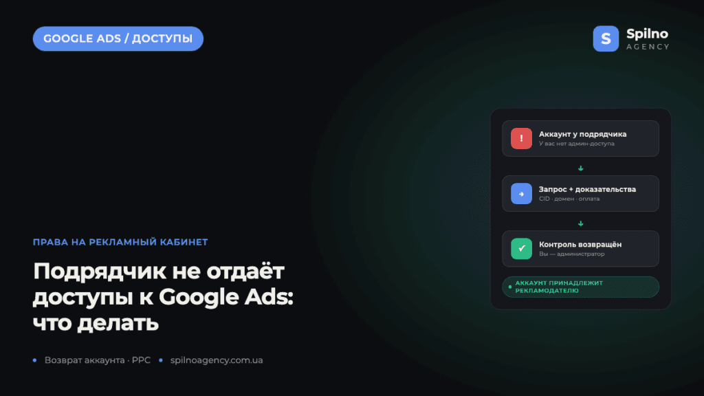 Что делать, если фрилансер или подрядчик не отдаёт доступы к Google Ads