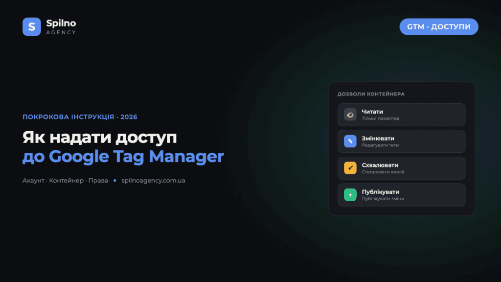 Як надати доступ до Google Tag Manager — рівні дозволів контейнера