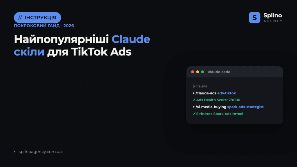 Найпопулярніші Claude скіли для TikTok Ads: добірка 2026
