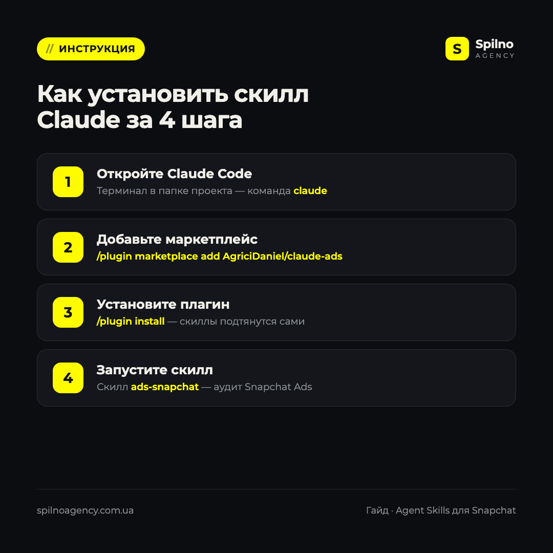 claude скиллы для snapchat