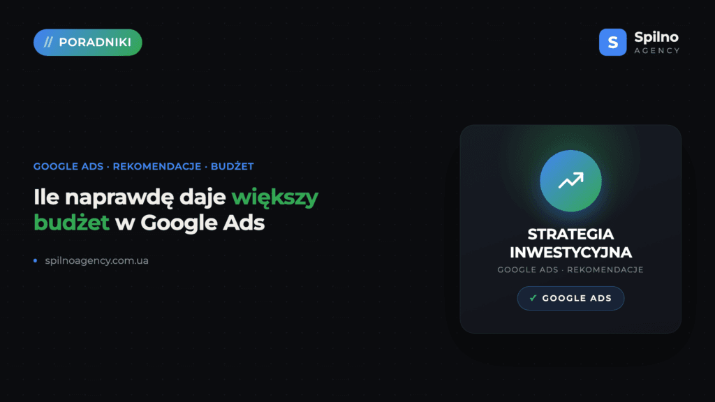 Strategia inwestycyjna Google Ads: jak większy budżet wpływa na leady i sprzedaż