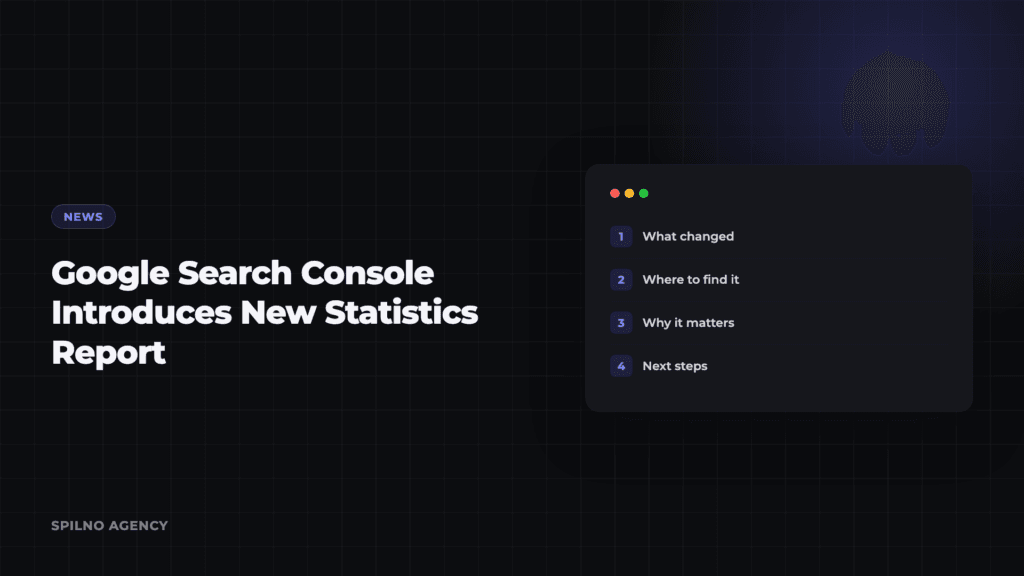 Google Search Console Introduces New Statistics Report