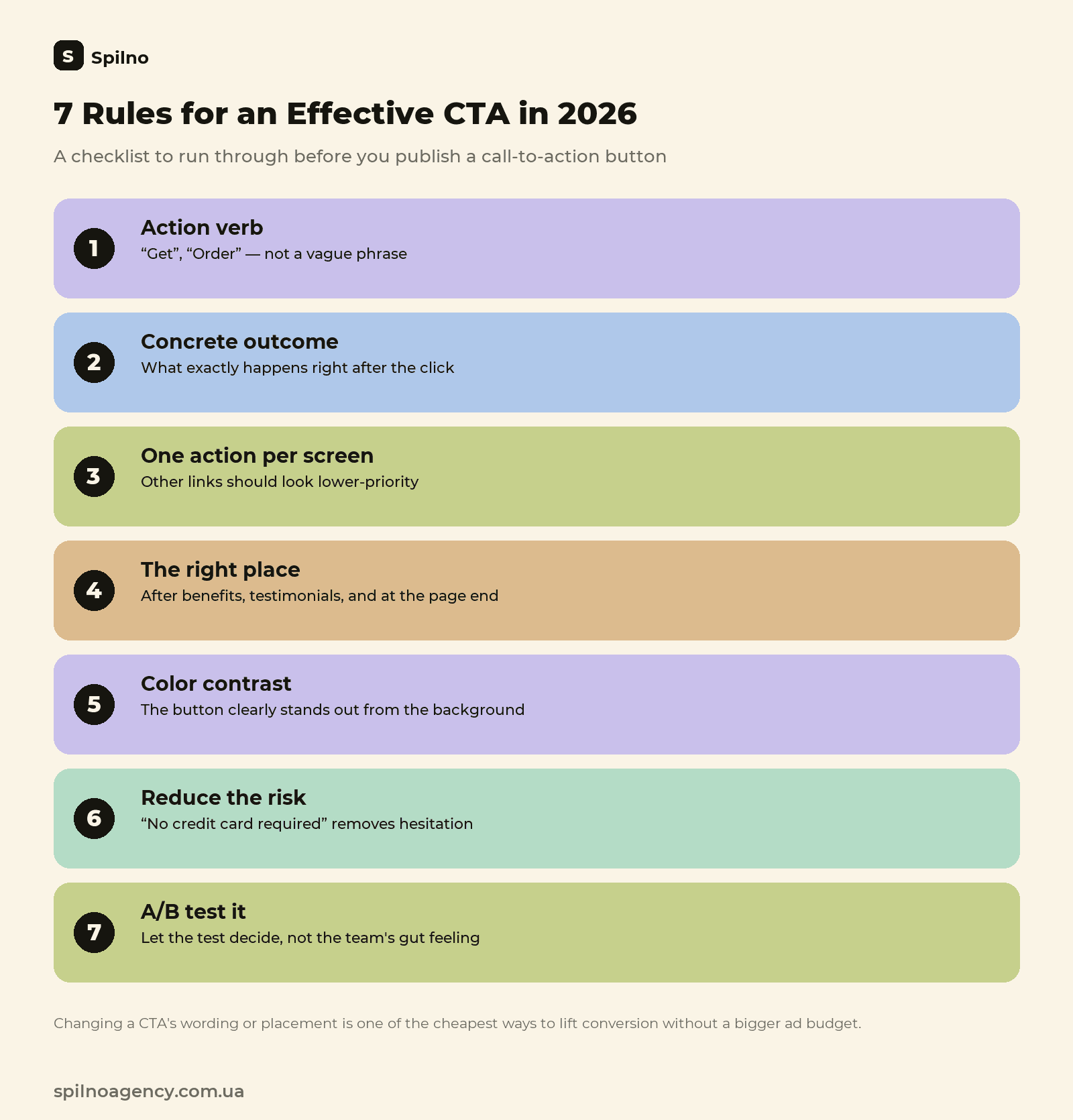 7 rules for an effective CTA in 2026