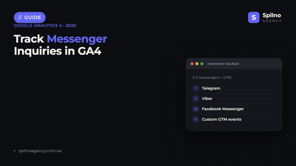 Track Messenger Inquiries in GA4 — Spilno Agency
