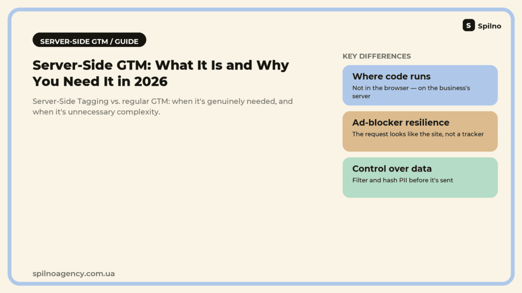 Server-Side GTM: what it is and why you need it in 2026 — key differences