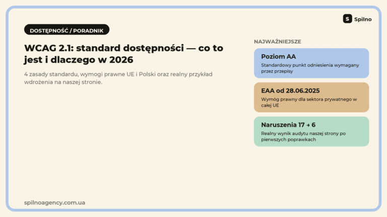 WCAG 2.1: standard dostępności treści internetowych — główne zasady