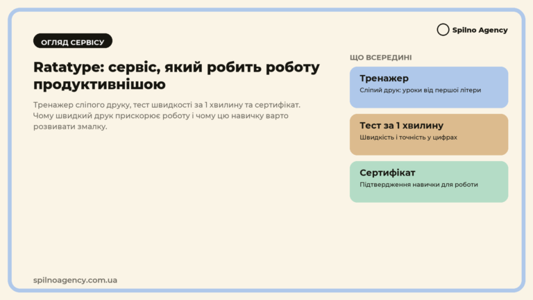 Огляд Ratatype: сервіс, який робить роботу продуктивнішою